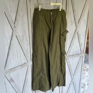 100% Cotton PacSun Olive Utility Cargo Pants